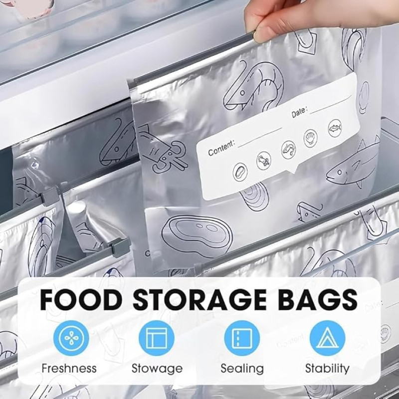 Smart Aluminum Foil Zip Bag 40p + সাথে ডেলিভারি চার্জ ফ্রি