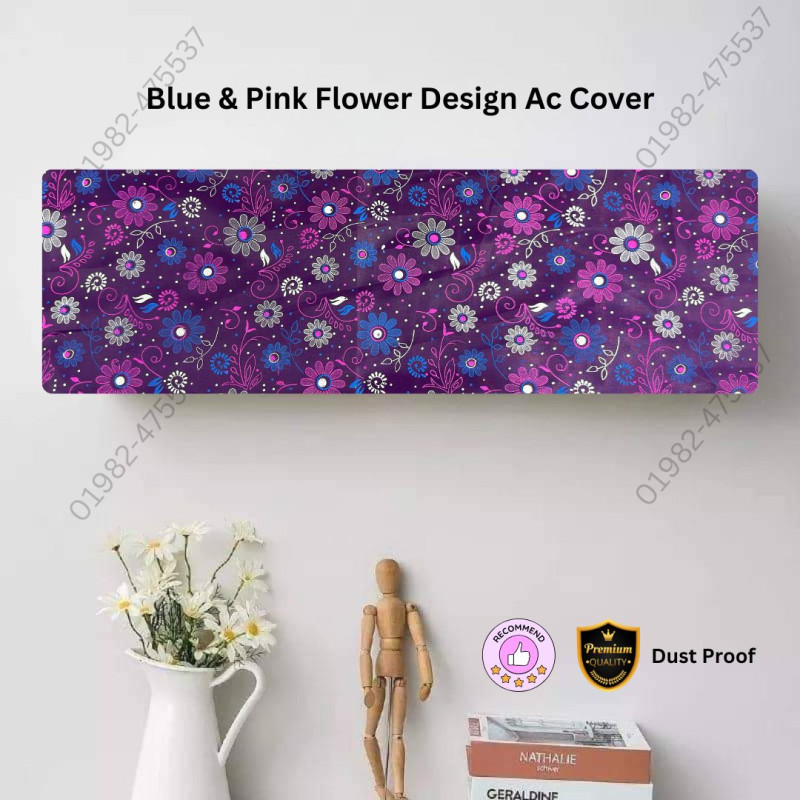 Original Blue And Pink Ac Cover 1.5 Ton Size